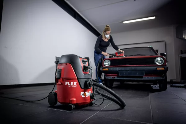 FLEX – VCE 22 M MC V – Veiligheidsstofzuiger met manuele filter-reiniging, 20L, Klasse M – 1200Watt