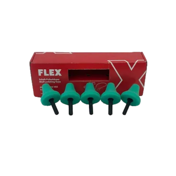 FLEX – PK-G 35 HEX VE5 – Polishing Cone for FLEX PXE80 – Green – Hard 5-PACK