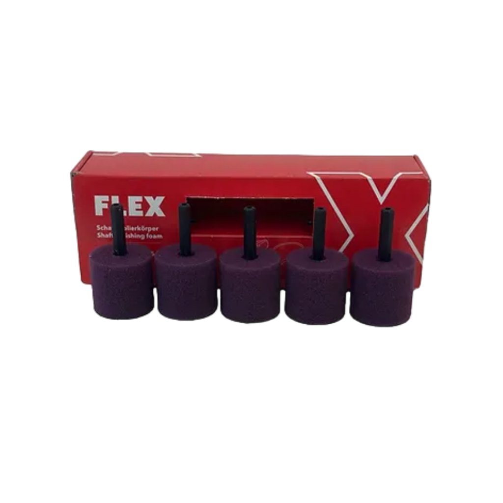 FLEX - PZ-V 35 HEX VE5 - Polishing Sponge Round for FLEX PXE80 - Purple - Medium - 5-PACK