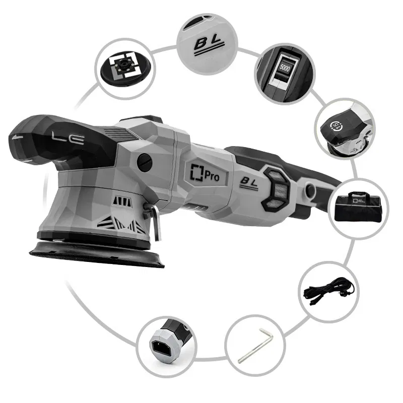 Liquid Elements - T4500 - PRO - Excentrische Polijstmachine - 125mm - 1000 Watt