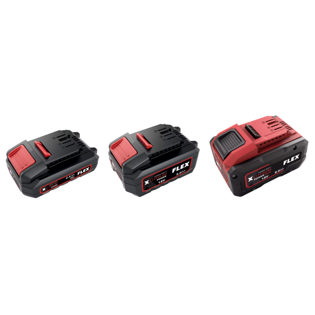 FLEX - Li-Ion oplaadbare accupack AP 18V - 2,5aH - 5aH - 8aH