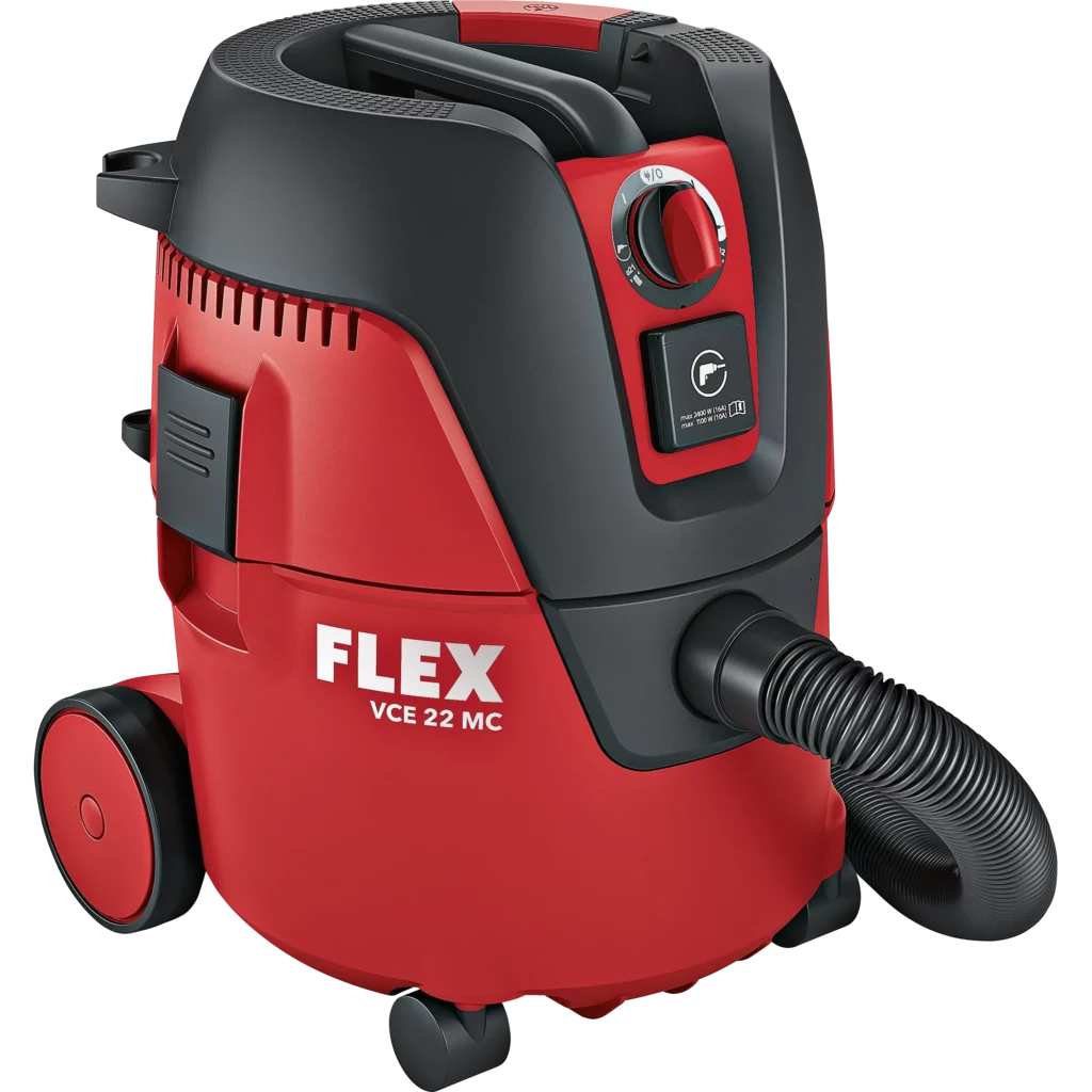 FLEX - VCE 22 M MC V - Veiligheidsstofzuiger met manuele filter-reiniging, 20L, Klasse M - 1200Watt