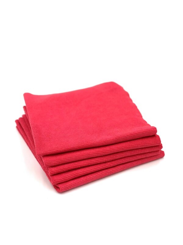 CRIJNS - Coating Towel - 320GSM Edgeless - 40x40cm - Red - 5-Pack