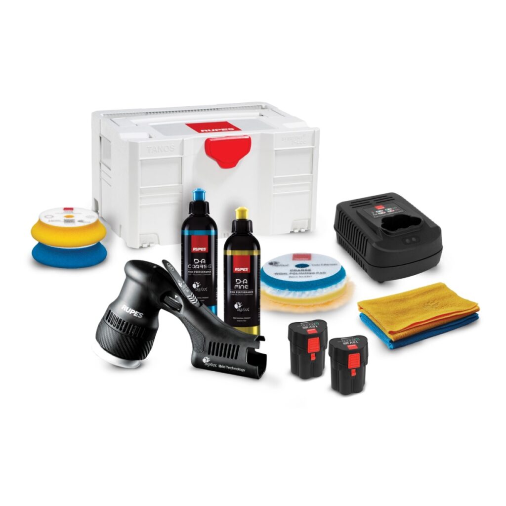 RUPES - BIGFOOT HLR75 - Mini Ibrid Polisher 75mm - Accu Polijstmachine - LUX Kit