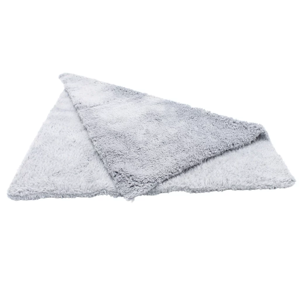 CRIJNS - Ultra-Soft - Polijst Doek - 500GSM Randloos- 40x40cm - Grijs