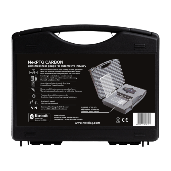 NEXDIAG – NexPTG – PRO – Carbon Edition – Professionele Lakdikte Meter Met Rapport