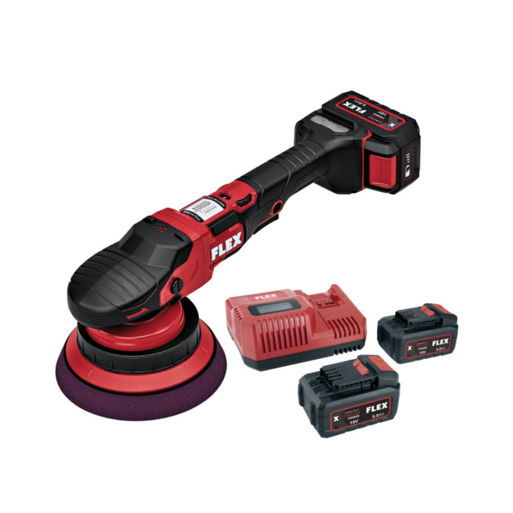 FLEX - XCE 8 150 18.0-EC C Set Met Accu Excentrische polijstmachine met gekoppelde aandrijving 18,0 V