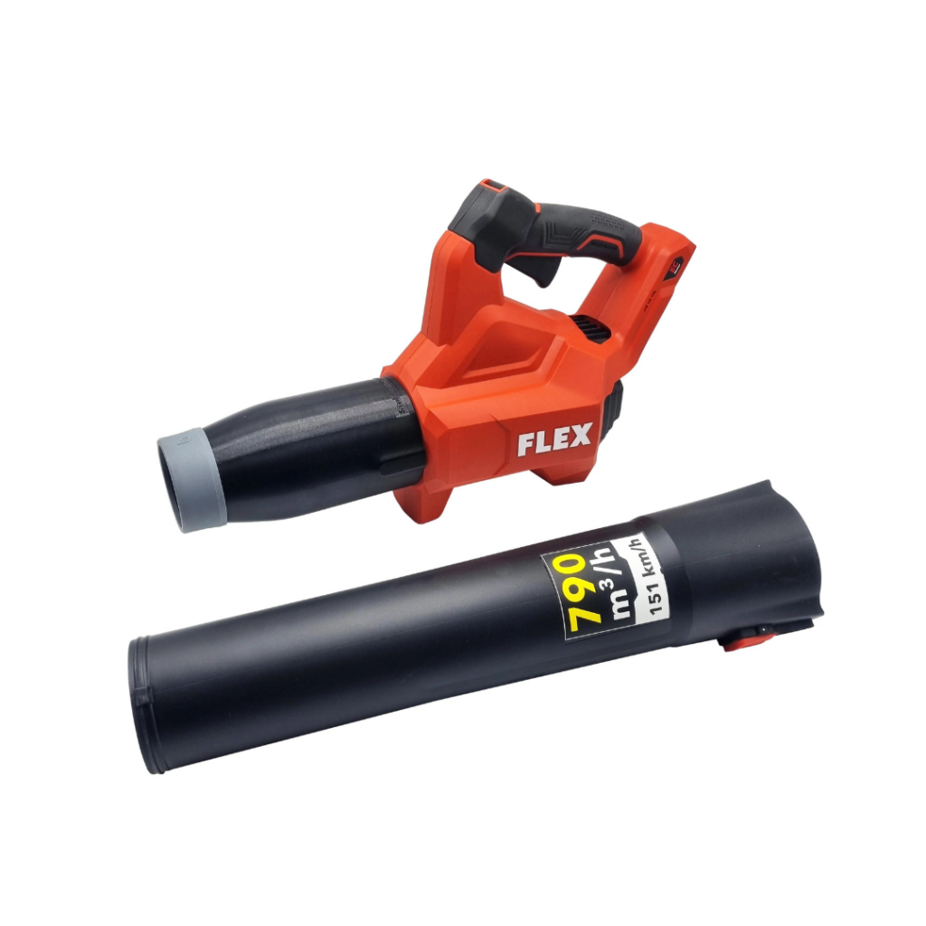 FLEX - GBL 790 18-EC - Auto Droogblazer Draadloos - 790 m³/h - MAX 151km/u + Stubby Nozzle + Blowerband Grey