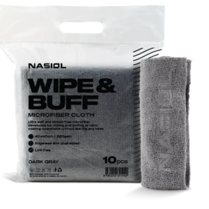 NASIOL - WIPE & BUFF - Interior, Polish & Coating Towel - Microfiber Cloth 10-Pack