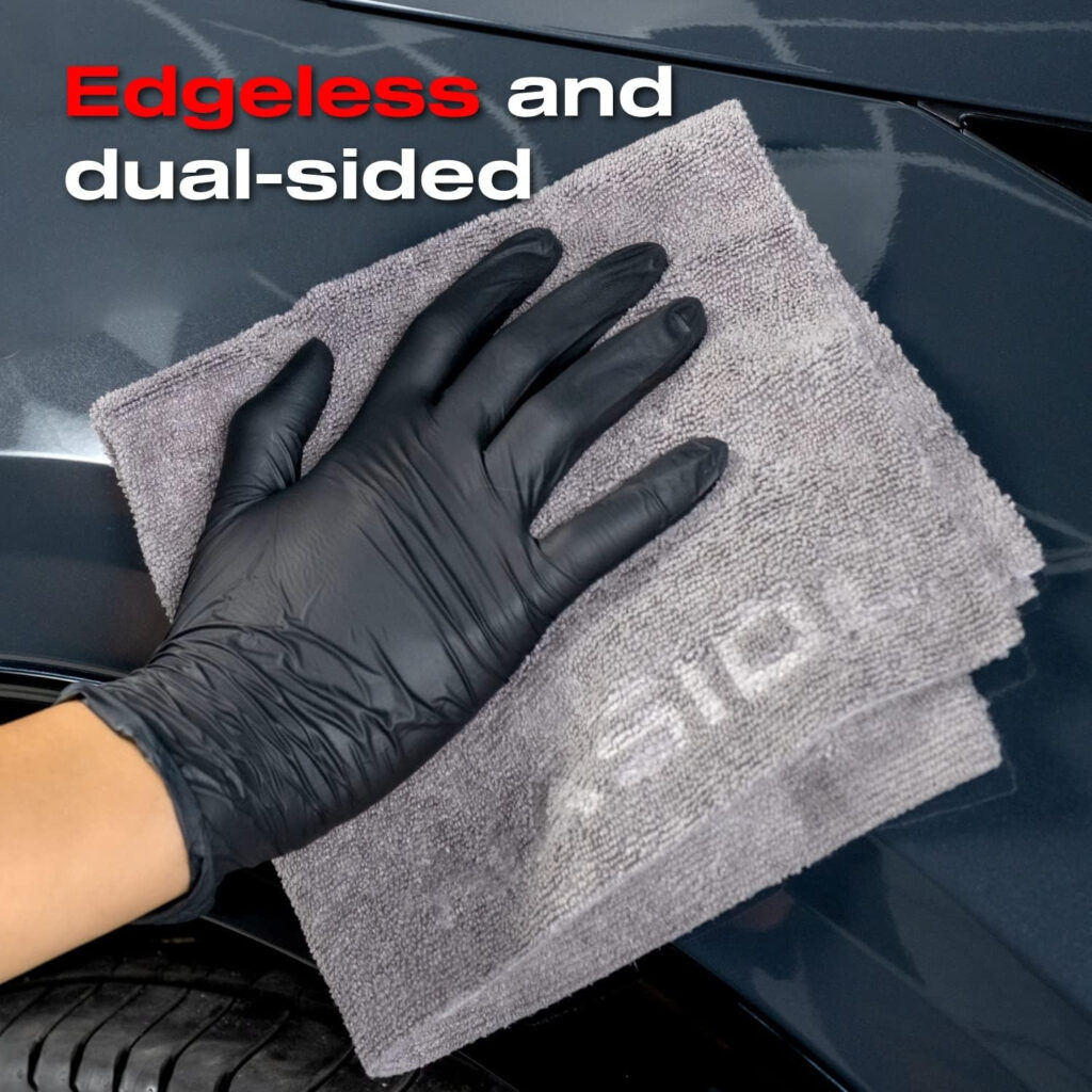 NASIOL - WIPE & BUFF - Interior, Polish & Coating Towel - Microfiber Cloth 10-Pack