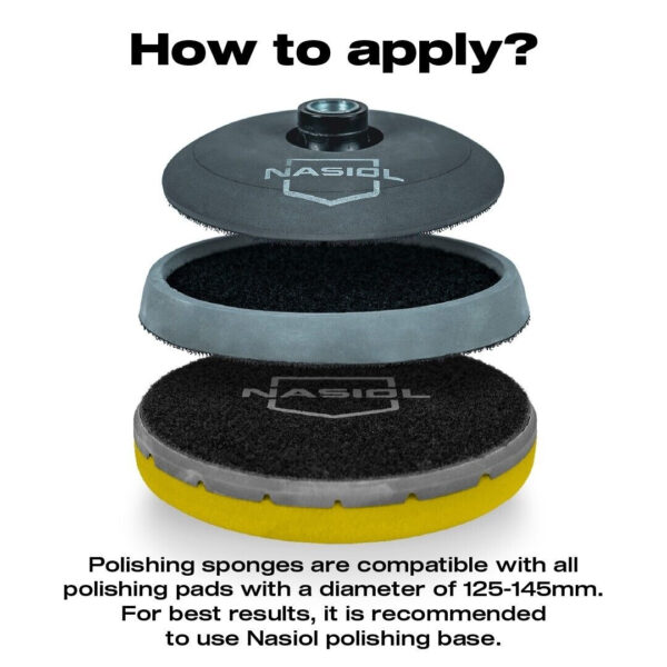 NASIOL – Fine Polishing Pad – 150mm – Yellow