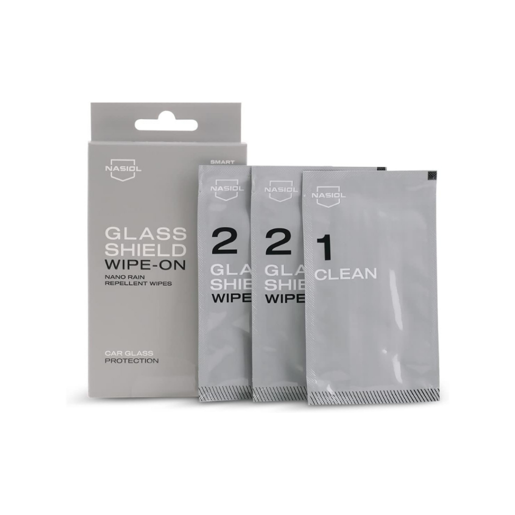 NASIOL - GlasShield Wipe-On - Nano Rain Repellent - Ultra Waterafstotende Glass Coating - Doekjes