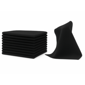 NASIOL - Black Cotton Cloth - 24x24cm - 10-Pack