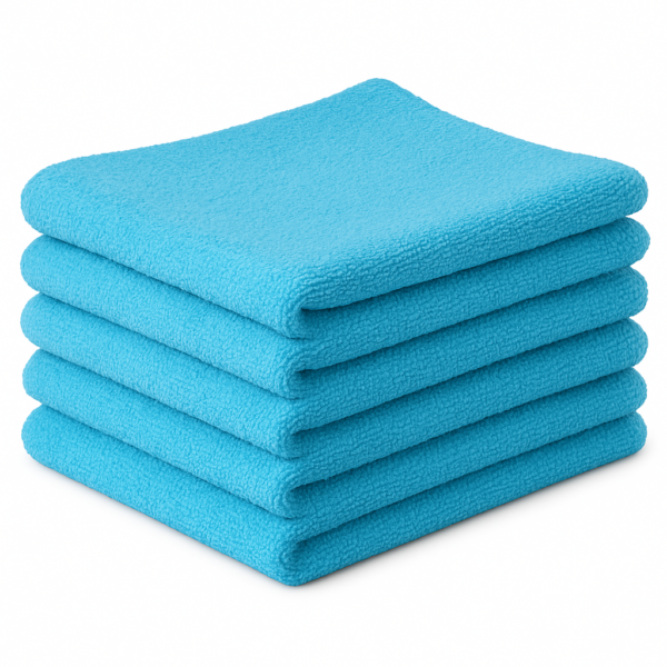 CRIJNS – Glass Towel met OEKO-TEX® certificaat – 40x40cm – Blue – 5-Pack