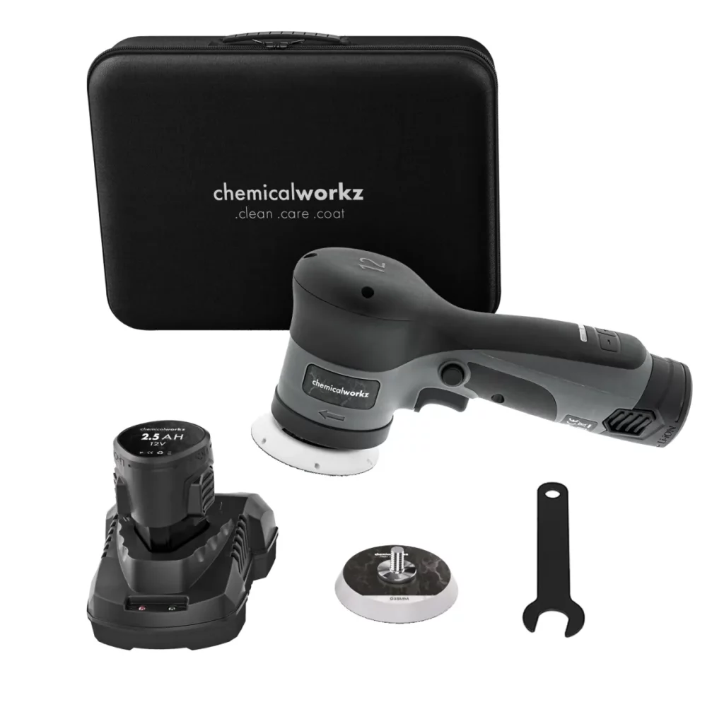 ChemicalWorkz® - DA12 Evo Snoerloze Excentrische Polijstmachine - 50mm - 75mm + Draagtas