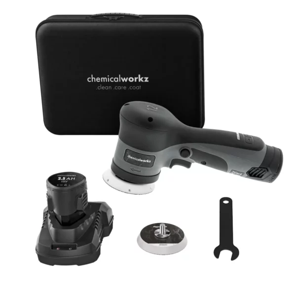 ChemicalWorkz® – DA12 Evo Snoerloze Excentrische Polijstmachine – 50mm – 75mm + Draagtas