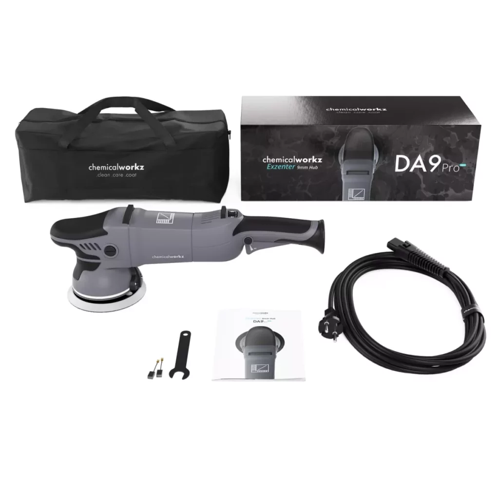 ChemicalWorkz® - DA9 (PRO MAX) Excentrische Polijstmachine - 125mm - 1000Watt + Draagtas