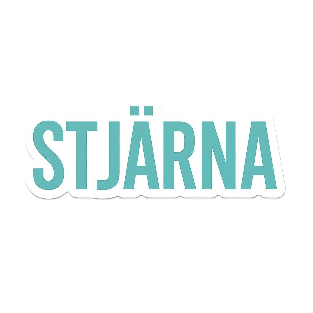 STJÄRNAGLOSS - Sticker Set - STJÄRNA - GLOSS - HJUL