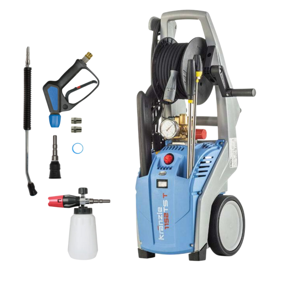 KRÄNZLE - K 1152 TST - Koud Water Hogedrukreiniger - Met Ingebouwde Slanghaspel + Hogedrukset + Foamlance -10%