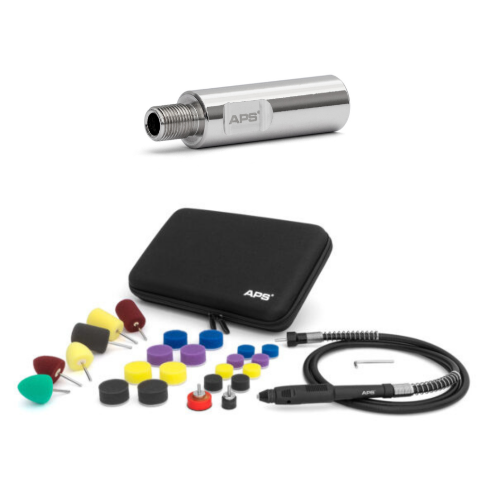 APS - Pro Nano X-Polisher Polishing Kit V² + PVA40 40mm Koppeling Voor Proxxon WP/E & WP/A + WPE WPA Met Spantang
