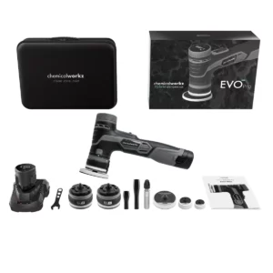 ChemicalWorkz® - EVO Mini PRO - Snoerloze Hybride Excentrische Polijstmachine - 30mm - 38mm - 50mm - 400Watt + Draagtas