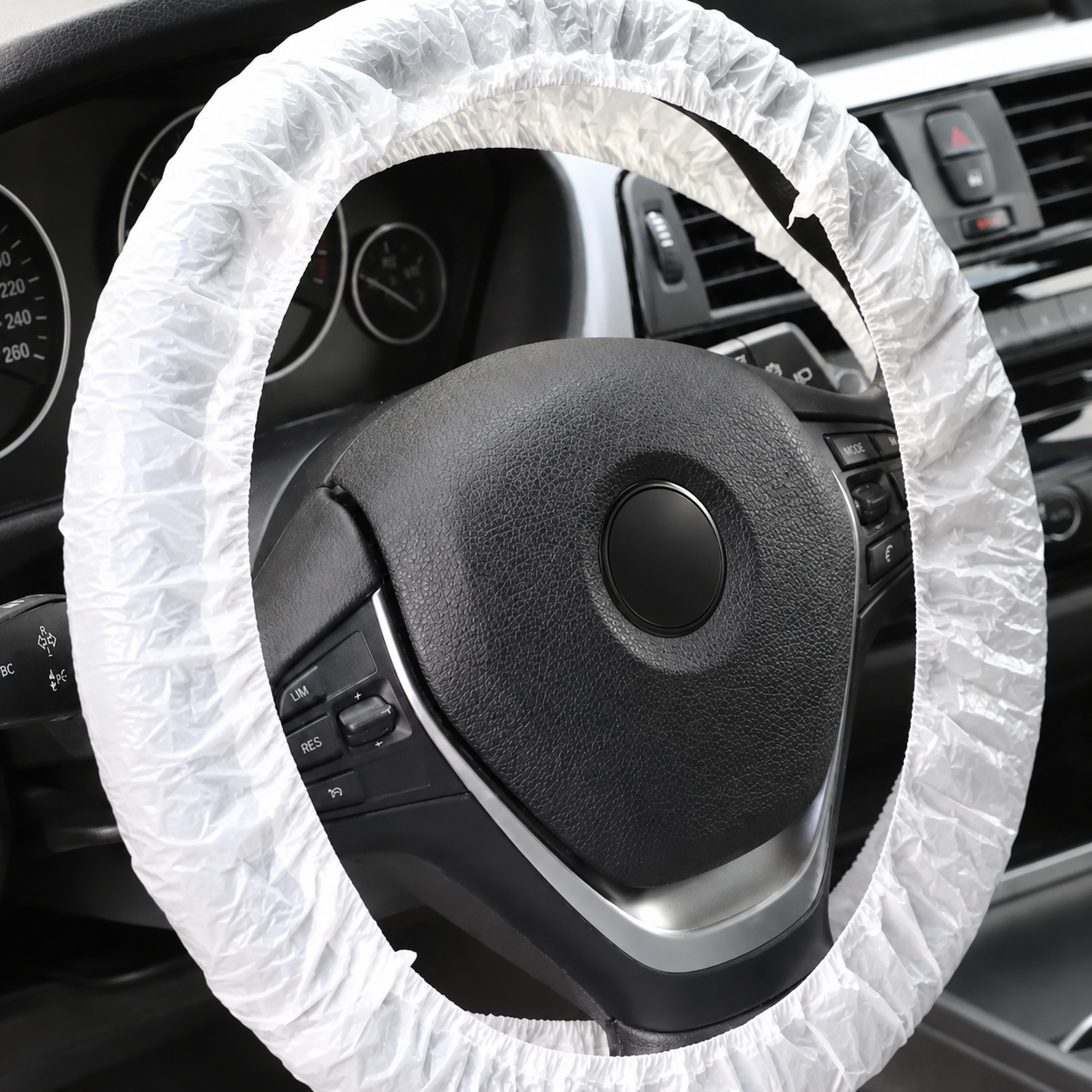 CRIJNS - Steering Wheel Cover - White - 250 stuks