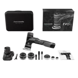 ChemicalWorkz® – EVO Mini PRO – Snoerloze Hybride Excentrische Polijstmachine + Mini Polijstsysteem KIT + Draagtas