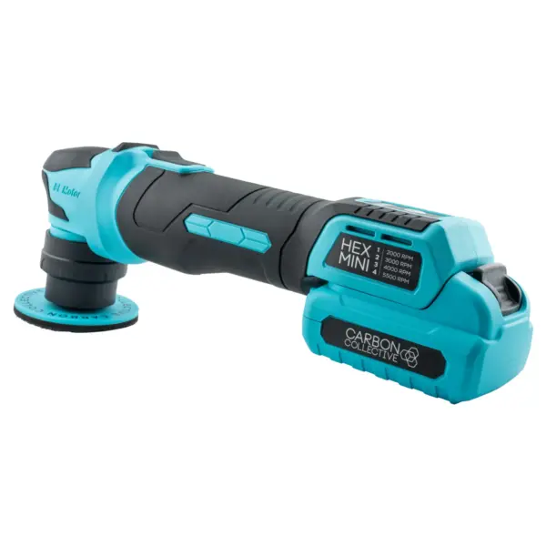 CARBON COLLECTIVE – Hex Mini Machine Polisher – Rotary / Dual Action Battery Polisher Kit