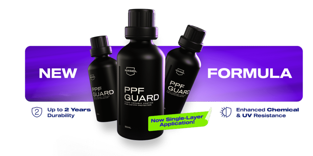 NASIOL - PPF Guard 2.0 - Nano Ceramic Coating - New Formula - 2 Year Protection - 50ml