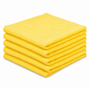 CRIJNS - Interior / Dressing Towel - 300GSM Edgeless - 40x40cm - Yellow - 5-Pack