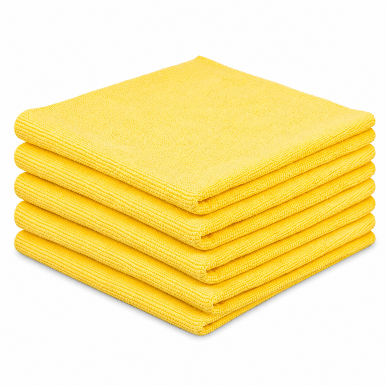 CRIJNS - Interior / Dressing Towel - 300GSM Edgeless - 40x40cm - Yellow - 5-Pack
