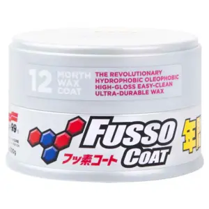 Soft99 – Fusso Coat Wax – 12 Months Protection For Light Colored Vehicles – 200ml – White