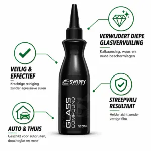 SWIPPY – Glass Compound – Polijstmiddel Voor Glas – 120ml