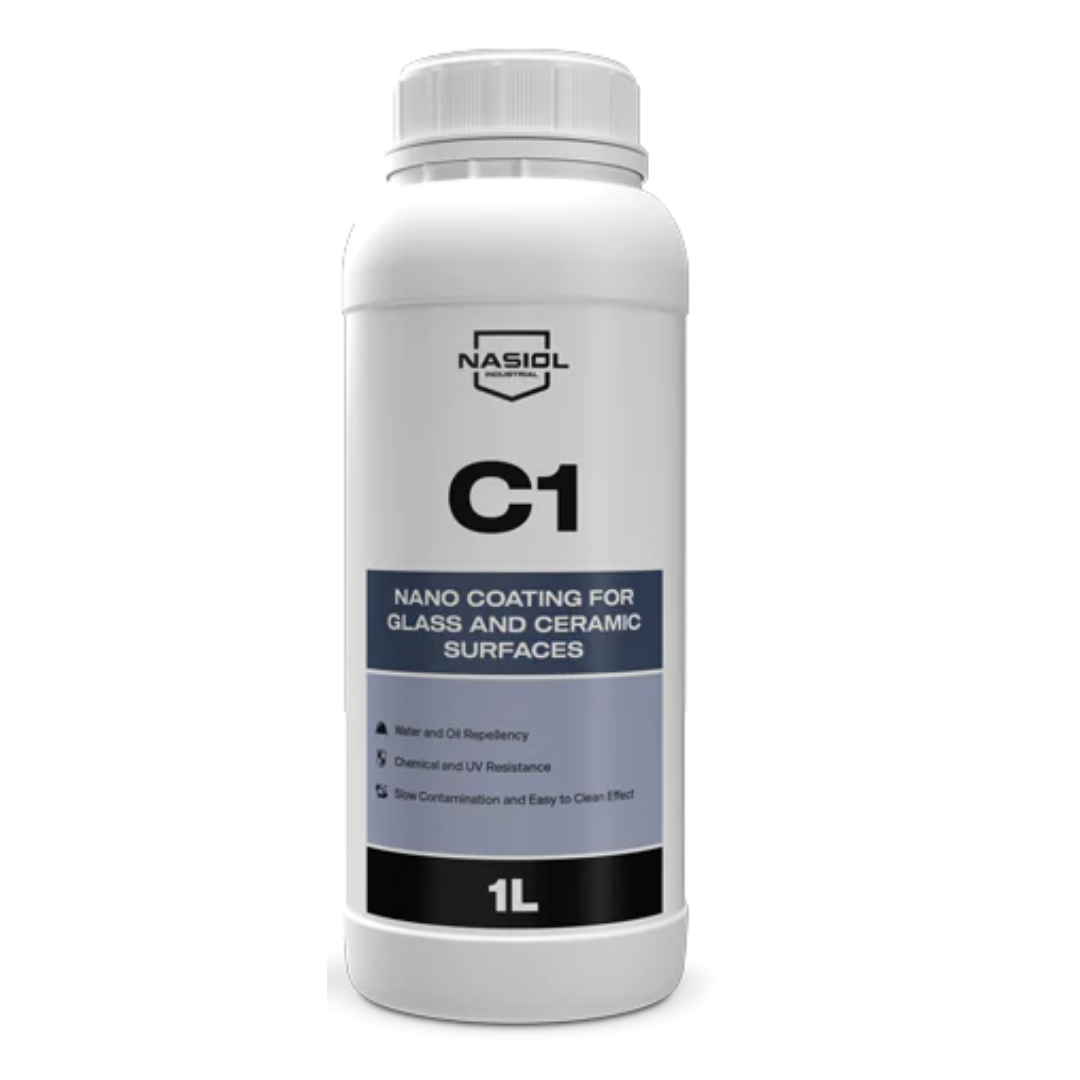 NASIOL - C1 - Industrial Nano Coating For Glass And Ceramic Surfaces - 1 Year Protection