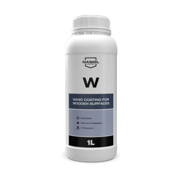 NASIOL – W – Industrial Waterproof Nano Coating For Natural Wood – 1L – One Year Protection