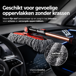 ChemicalWorkz® – Car Duster – Telescopische Microvezel Stoffenpluim Tot 73cm Lengte