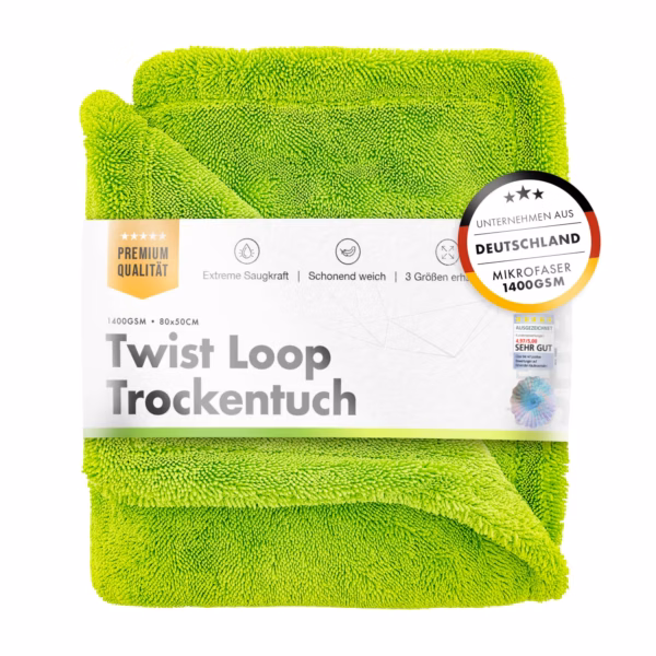ChemicalWorkz® – Premium Twisted Towel 1400GSM – Green – 60x40cm