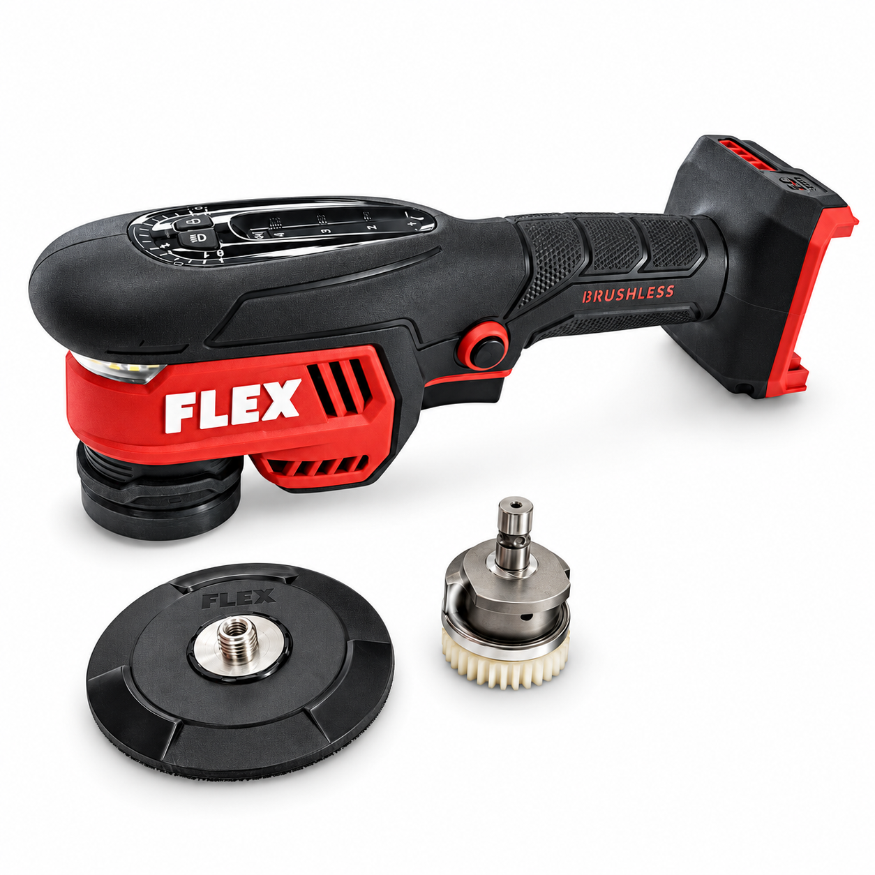 FLEX - PXCE 18-EC C - 18V Accu Polijstmachine Roterend & Excentrisch 30-75mm (PRE-ORDER) levering Januari 2027