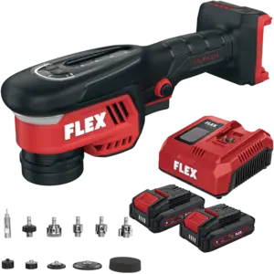 FLEX - PXCE 18-EC SET - 18V Accu Polijstmachine Roterend & Excentrisch 30-75mm (PRE-ORDER) levering Januari 2027