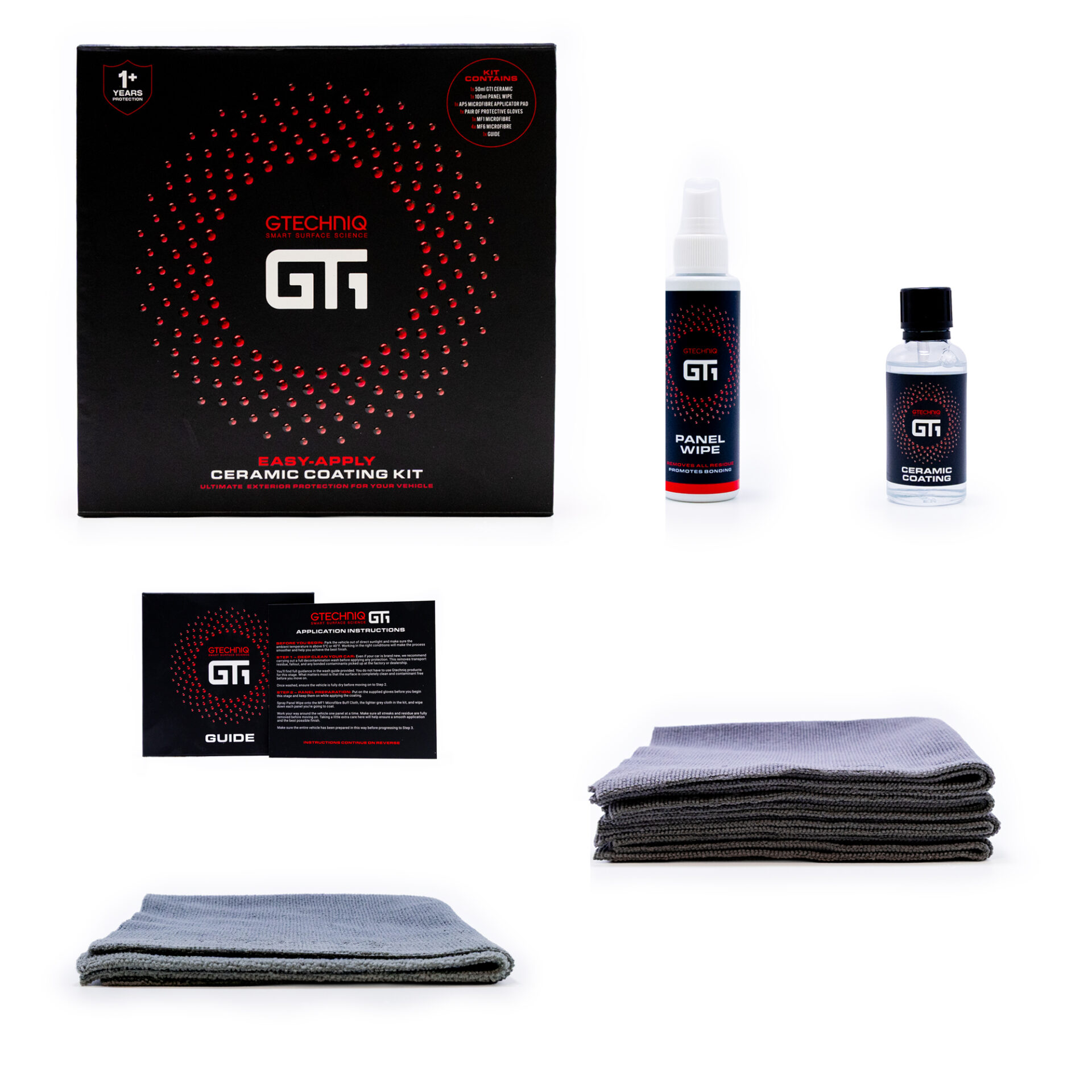 GTECHNIQ - GT1 - Ceramic Coating Kit - 50ml - 12 Months Protection