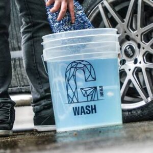 GYEON – Wash Bucket Stickers Set – WASH – RINSE – WHEELS